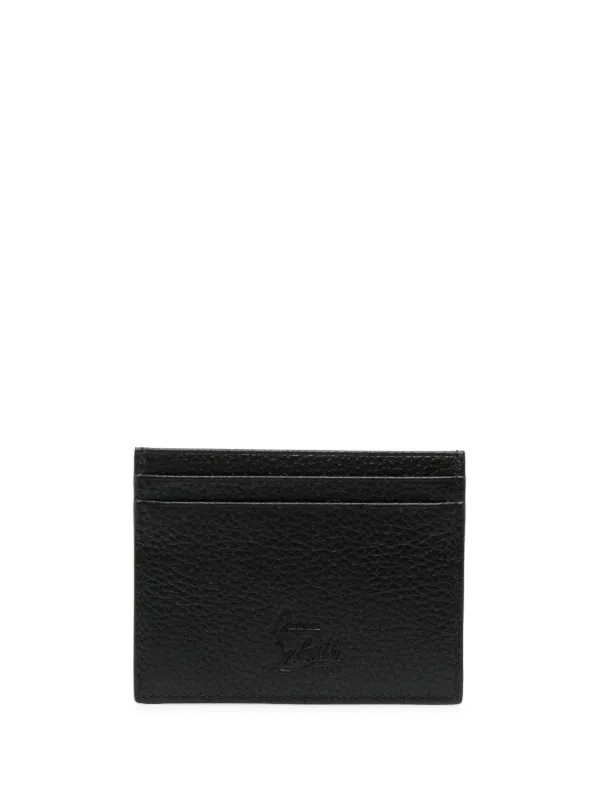 Christian Louboutin Kios Studded Card Holder | Black | FARFETCH