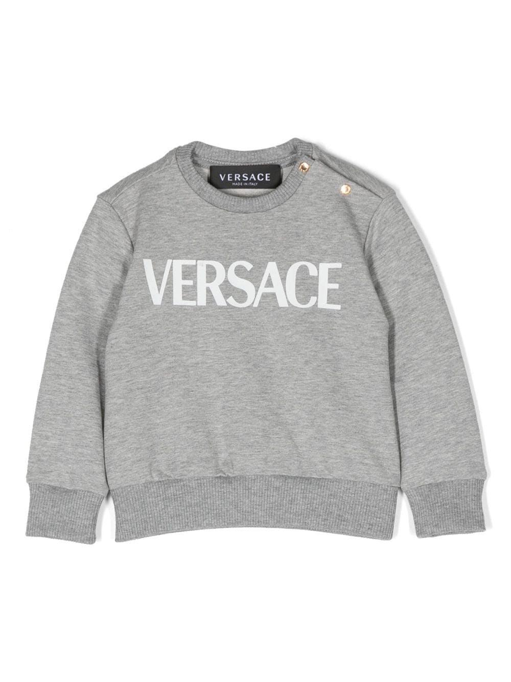 Versace Kids Medusa logo-print cotton sweatshirt - Grey