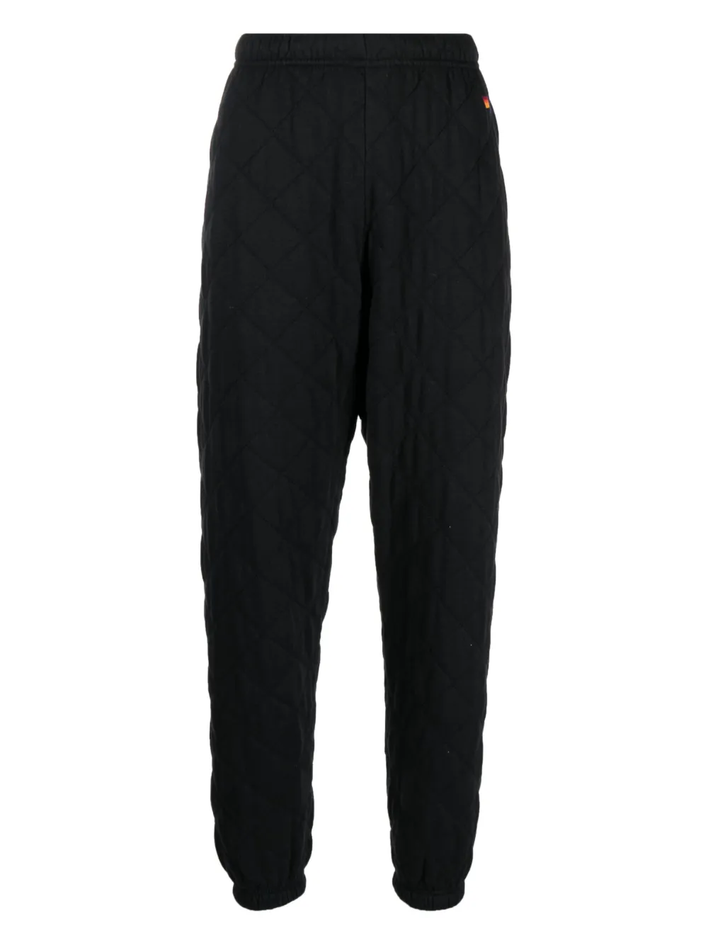 Aviator Nation tapered-leg quilted cotton trousers