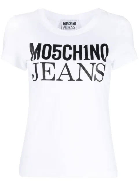 MOSCHINO JEANS logo-print cotton T-shirt