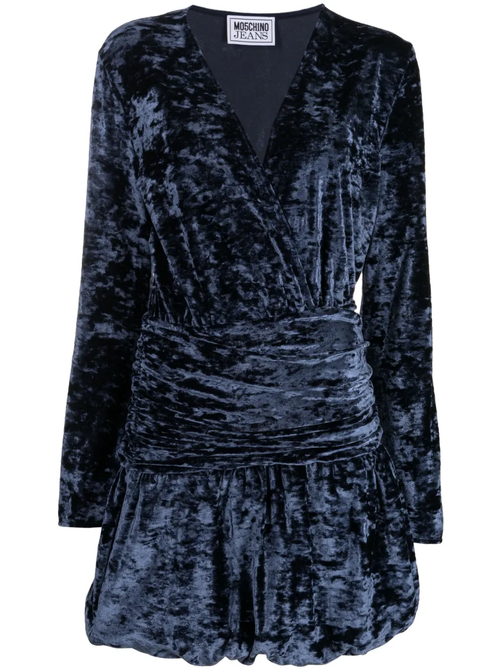 Topshop navy hotsell velvet dress