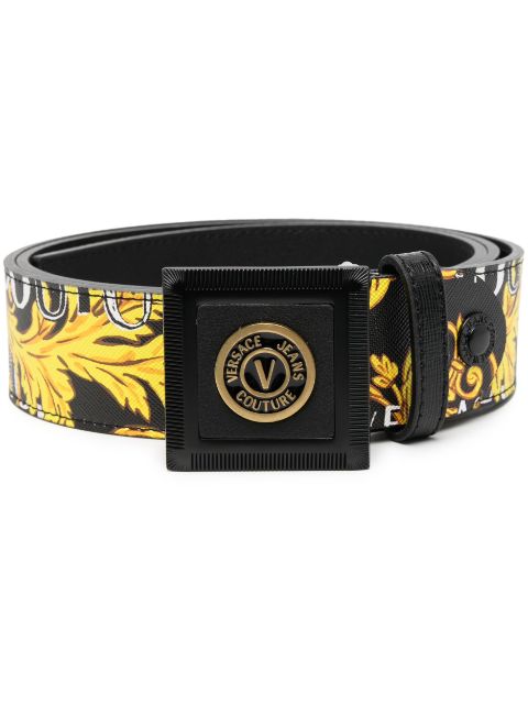 Versace Jeans Couture - logo-print leather belt