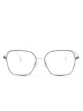 BOSS square-frame stainless-steel glasses - Purple