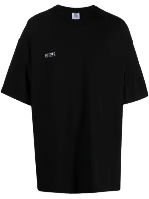 VETEMENTS inside-out Logo Cotton T-shirt - Farfetch