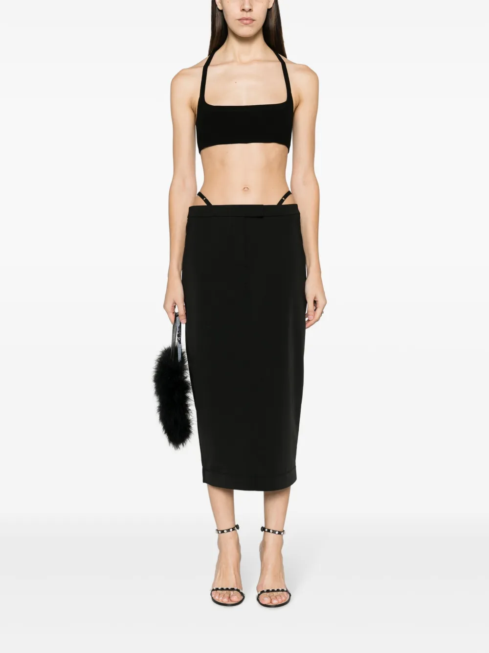 Alexander Wang Getailleerde rok - Zwart