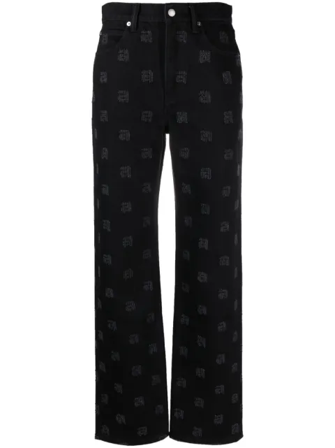 Alexander Wang Ez mid-rise straight-leg jeans
