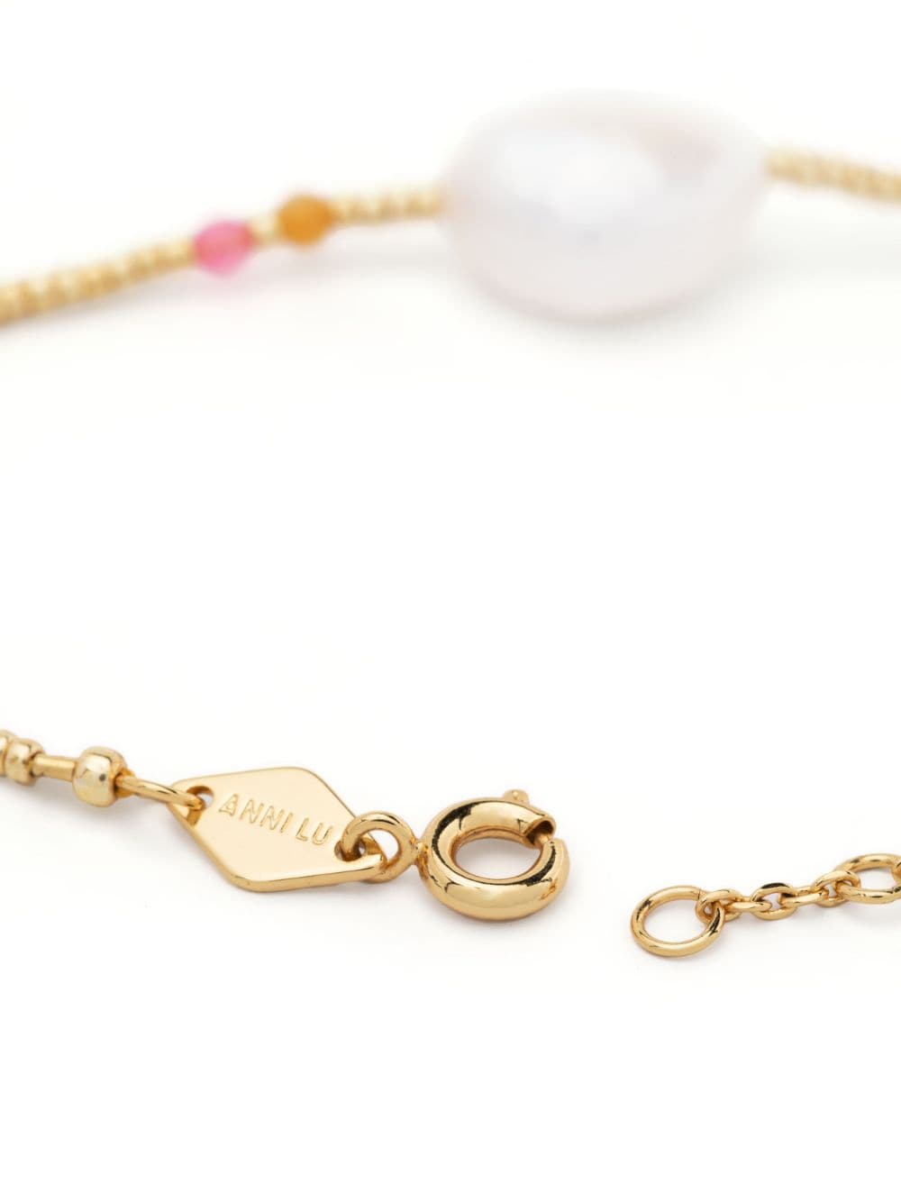 Anni Lu Armband met pareldetail - Goud