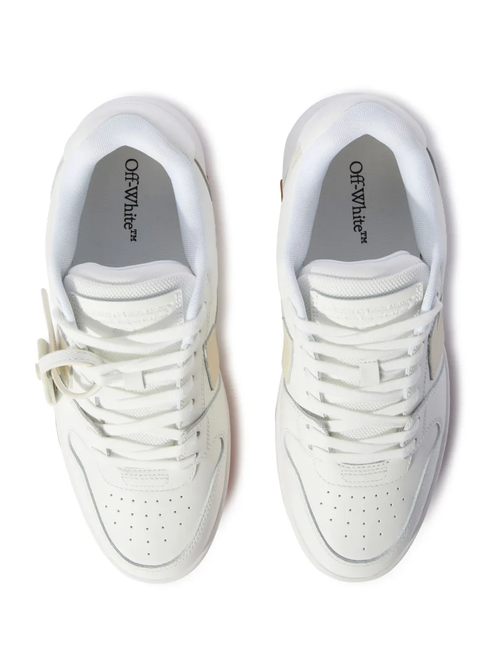 Shop Off-white Out Of Office Leather Sneakers In White