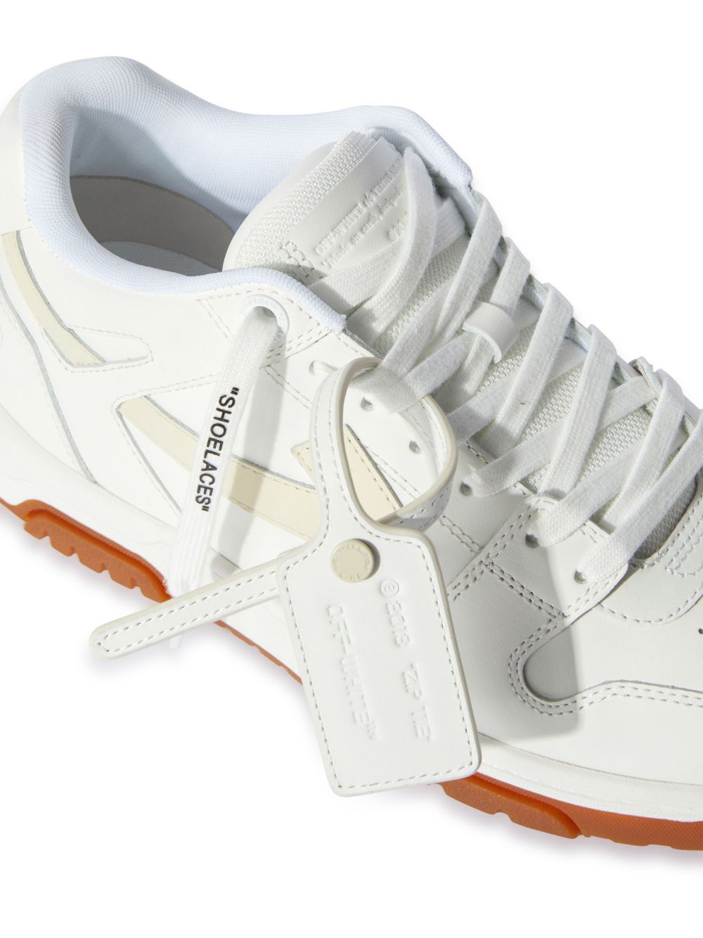 Shop Off-white Out Of Office Leather Sneakers In White