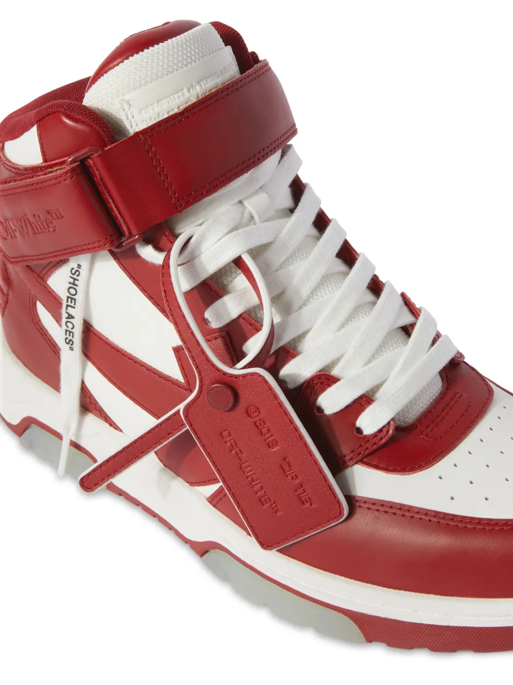 Off-White Out Of Office Mid Lea sneakers for Men - White in