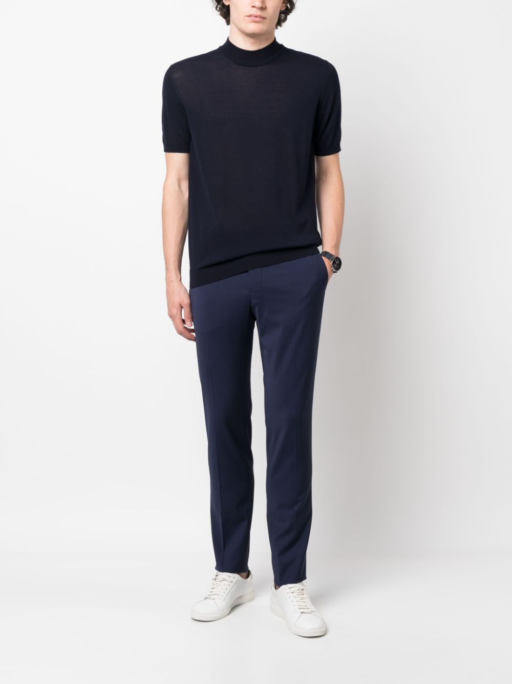 PT Torino slim-fit tailored trousers - Blauw
