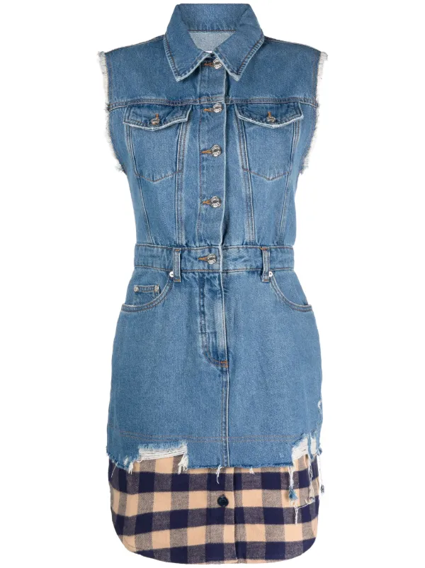 Vestido corto de jeans hot sale