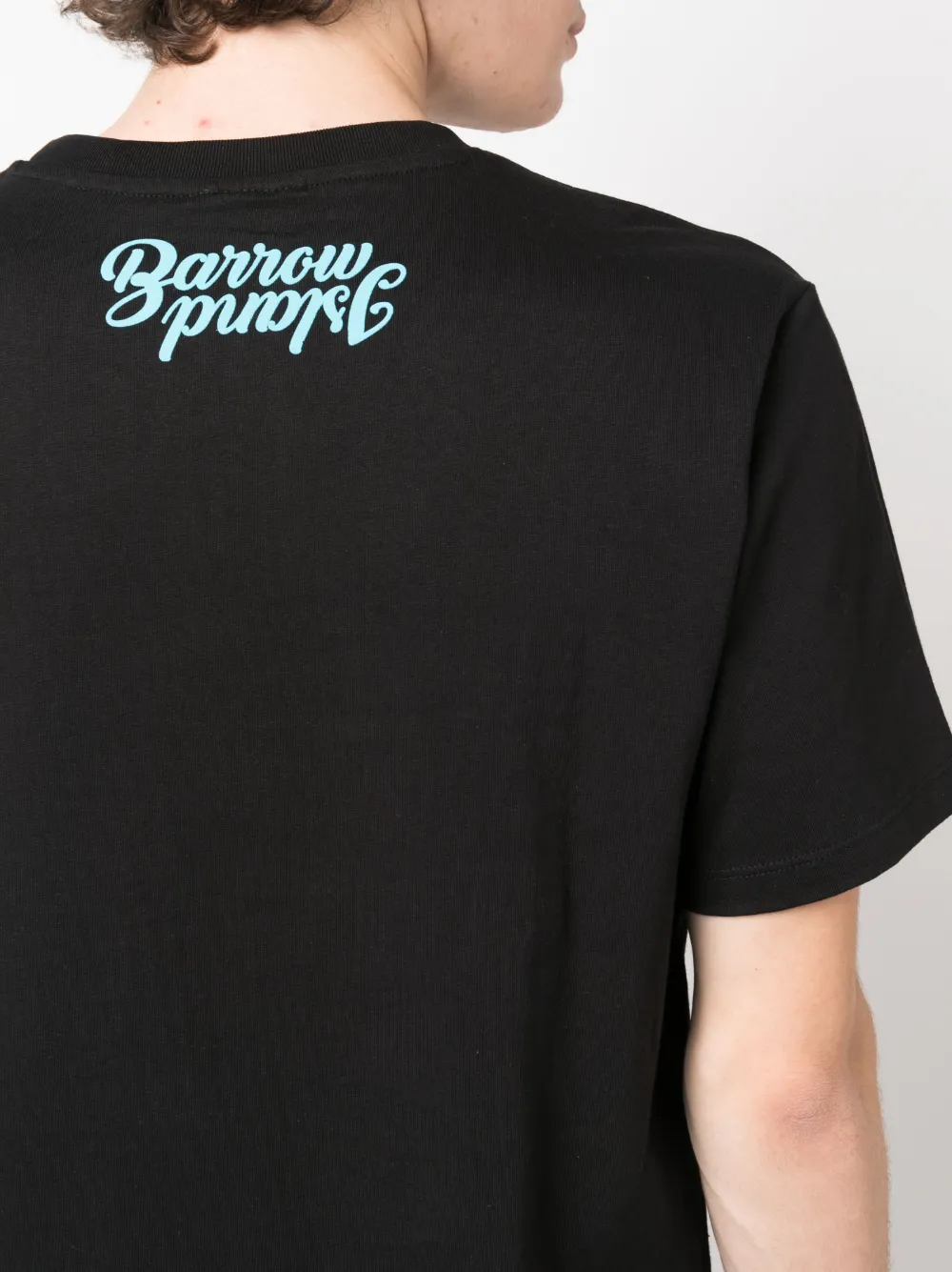 Tシャツ・カットソー BARROW Cotton t-shirt with logo on the front Nero Barrow Cotton T-shirt In Nero/black | ModeSens