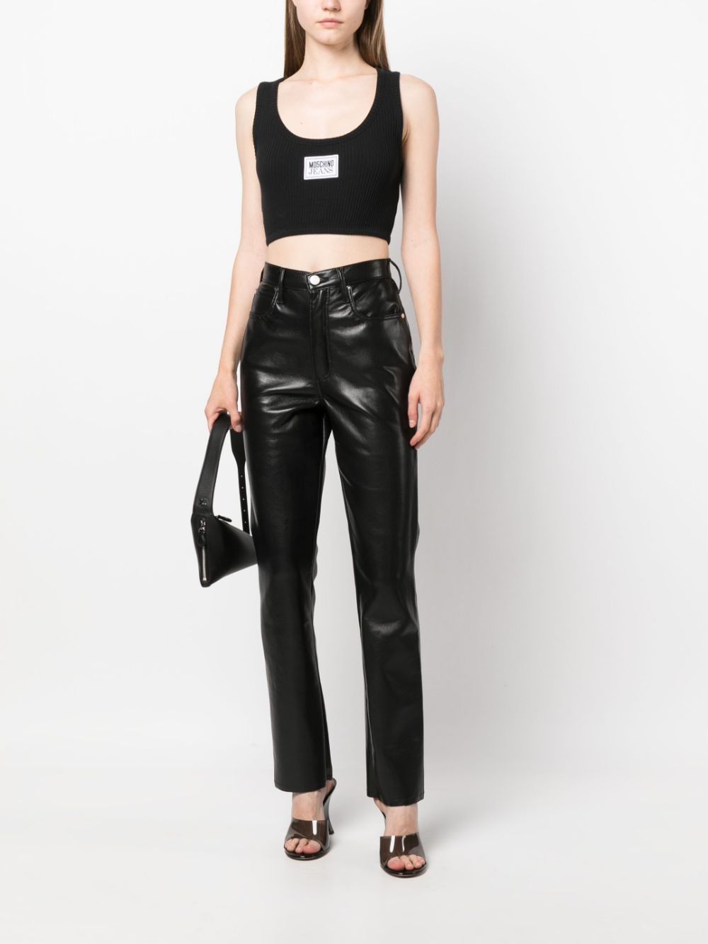 MOSCHINO JEANS Cropped top - Zwart