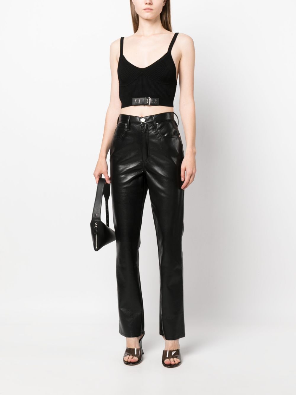 MOSCHINO JEANS Cropped blous - Zwart