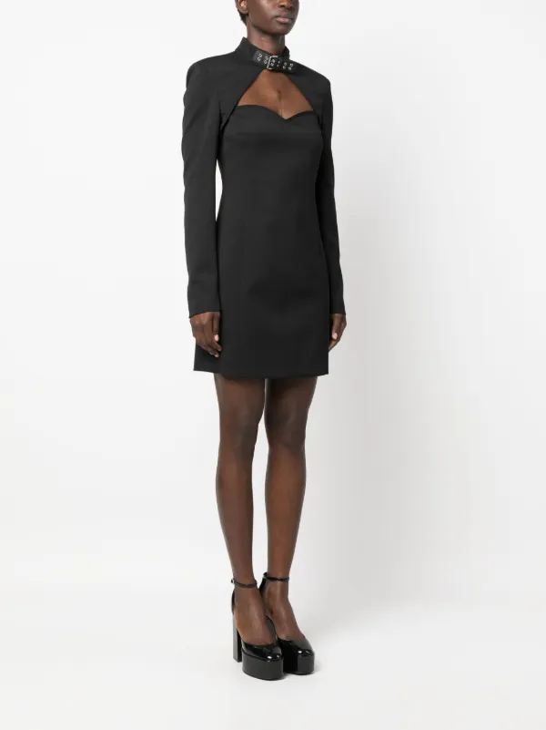 moschino long sleeve dress Printed technical jersey dress Love Moschino