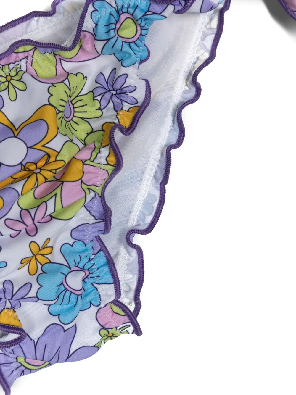 MC2 Saint Barth Kids Bikini met bloemenprint - Paars