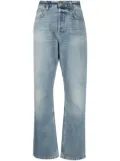 B SIDES straight-leg cotton jeans - Blue