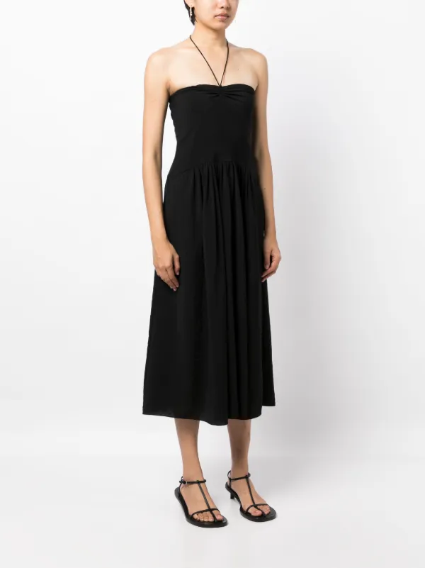 Vince black pleated clearance dress