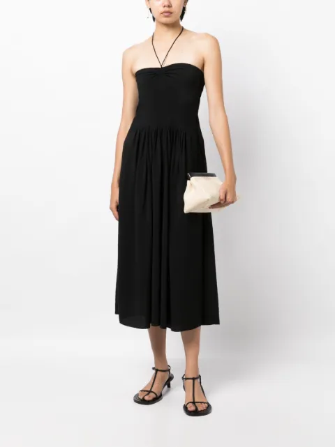 Vince halterneck pleated dress V936851590 - 1