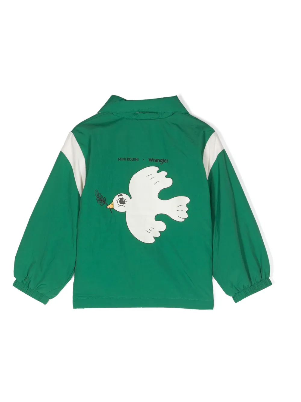 Mini Rodini Bomberjack met print - Groen