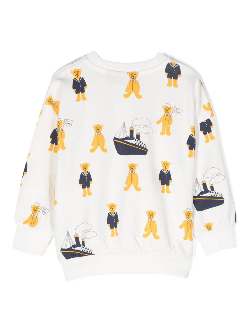 Mini Rodini Sweater met ronde hals - Wit