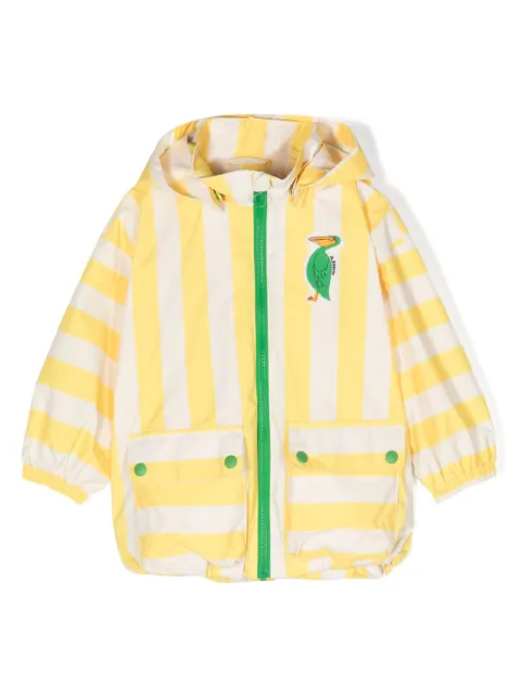Mini Rodini veste rayée à capuche