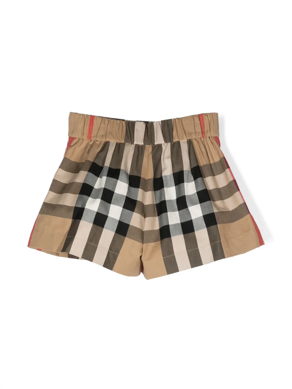 Burberry Kids Geruite shorts - Bruin