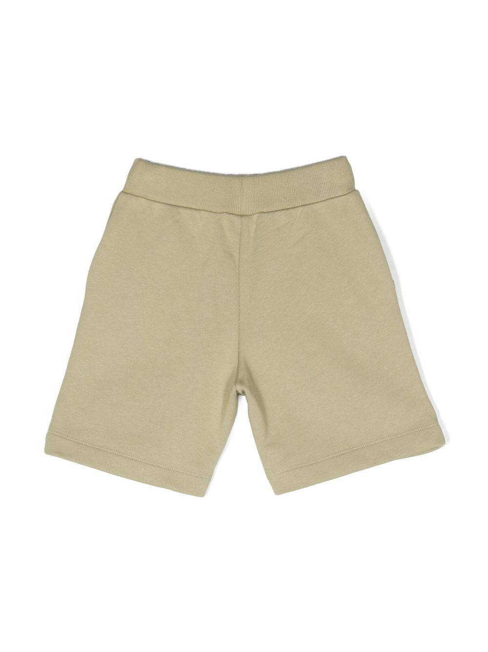 Balmain Kids logo-embroidered cotton shorts - Groen