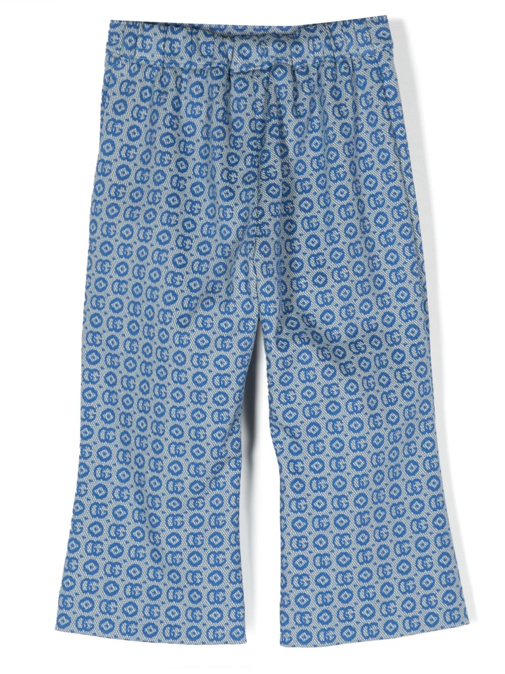 Gucci Kids Broek met GG patroon - Blauw