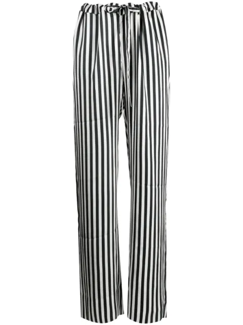 Marques'Almeida striped silk wide-leg trousers