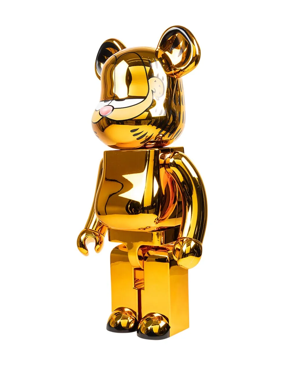 新品 BE@RBRICK GARFIELD Flocky Ver. 1000％ MEDICOM TOY x Garfield BE@RBRICK 1000% Figure | Gold | FARFETCH