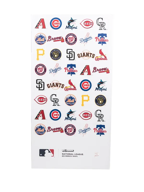 MEDICOM TOY x MLB National League BE@RBRICK Figure | White | FARFETCH