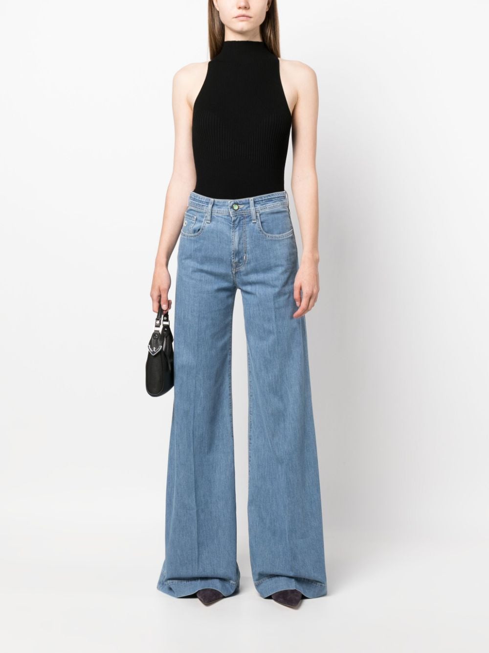 Jacob Cohën mid-rise wide-leg jeans - Blauw