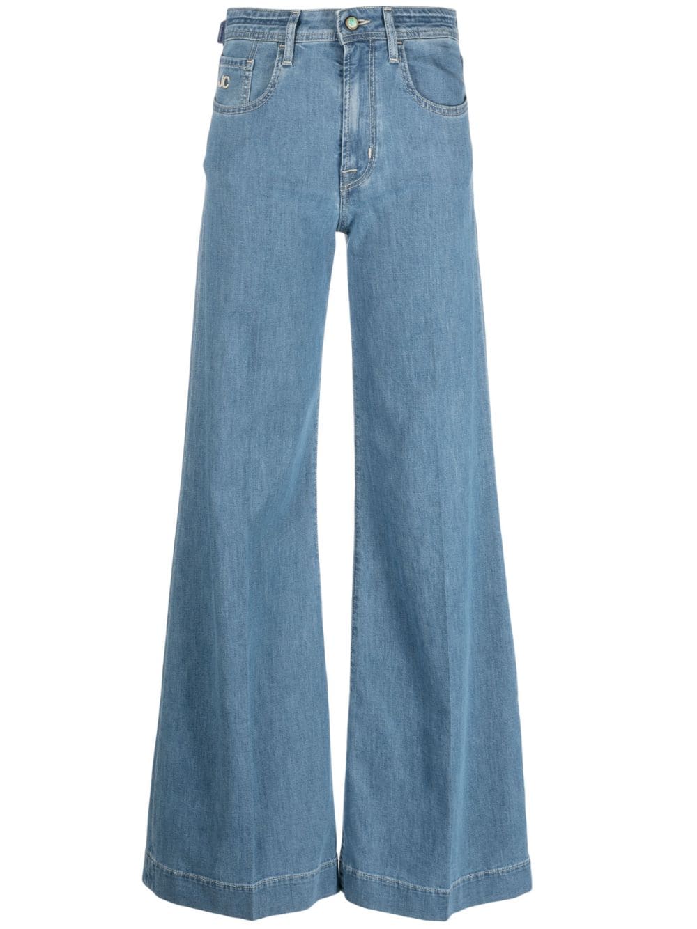 Jacob Cohen Mid-rise Wide-leg Jeans In Blue