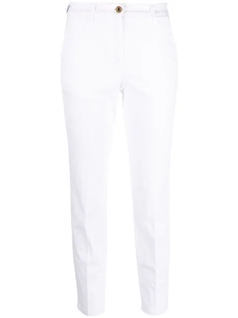 Jacob Cohën logo-embroidered cropped trousers