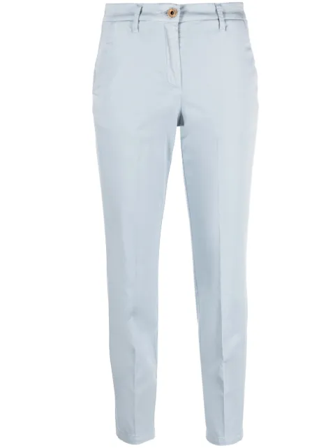 Jacob Cohën logo-embroidered cropped trousers