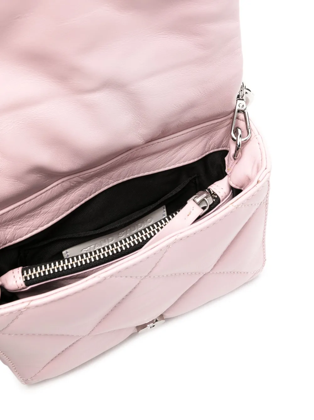 STAND STUDIO Hestia キルティングレザー ショルダーバッグ | グリーン