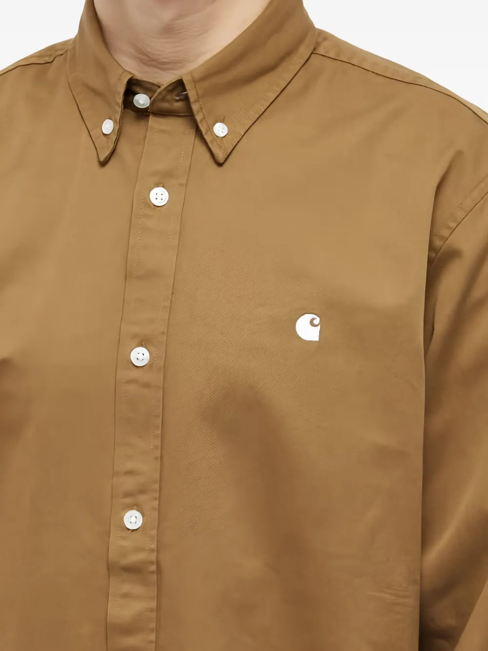 Carhartt Cotton Shirt In Brown