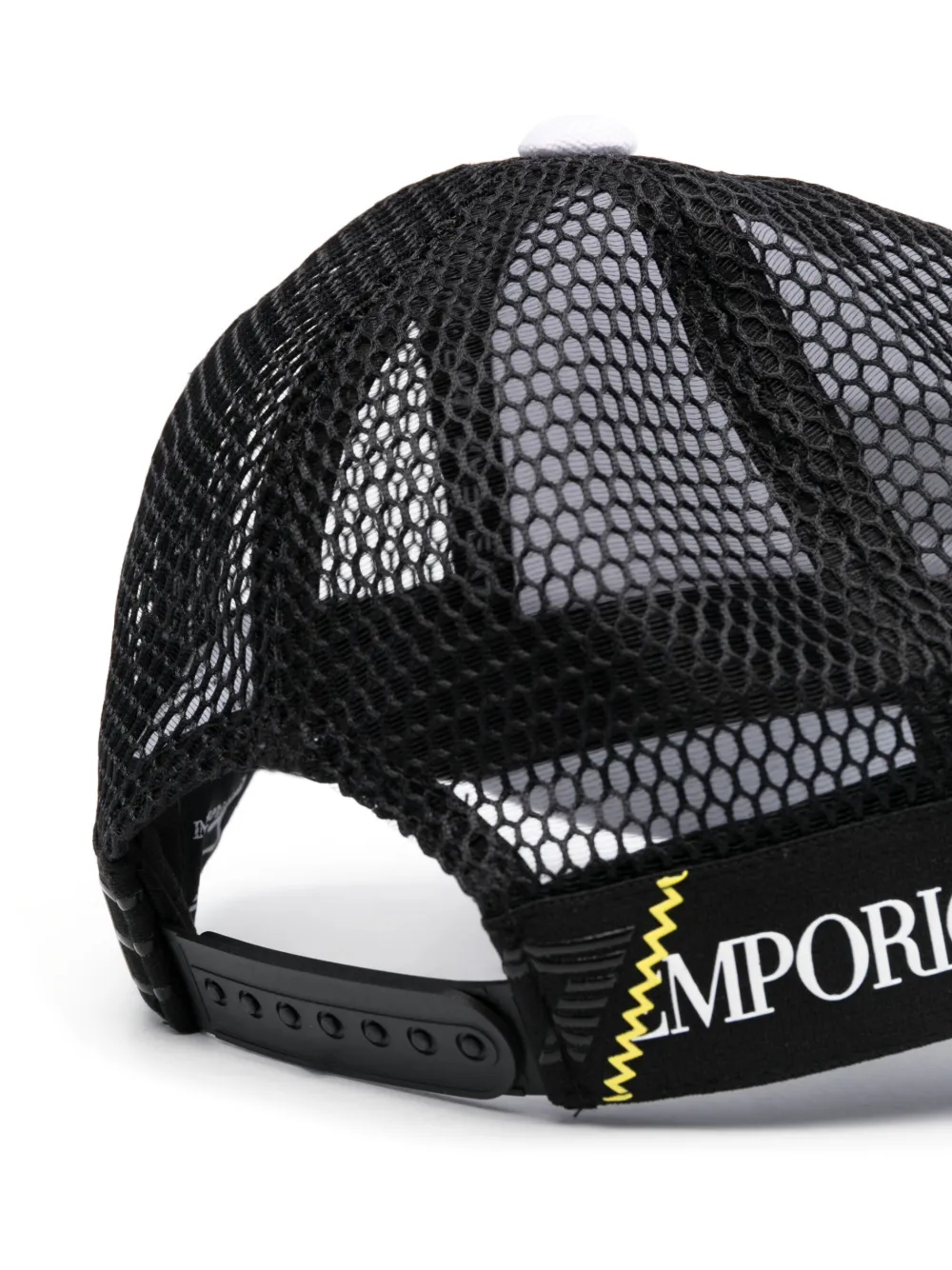 Ea7 Emporio Armani logo-patch trucker cap - Wit