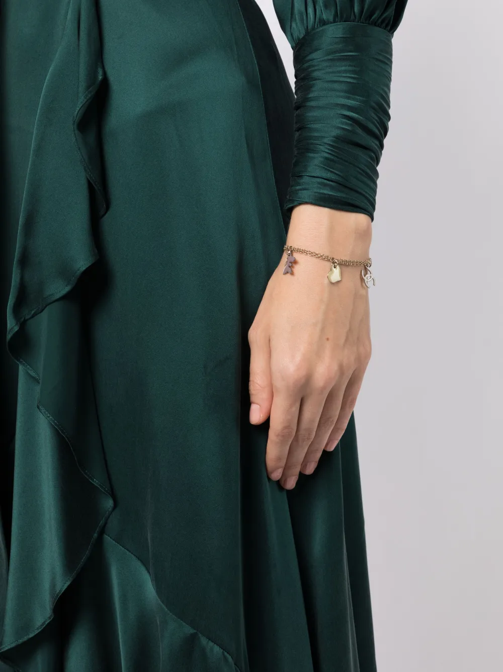 CHANEL Pre-Owned 2008 schakelarmband - Goud