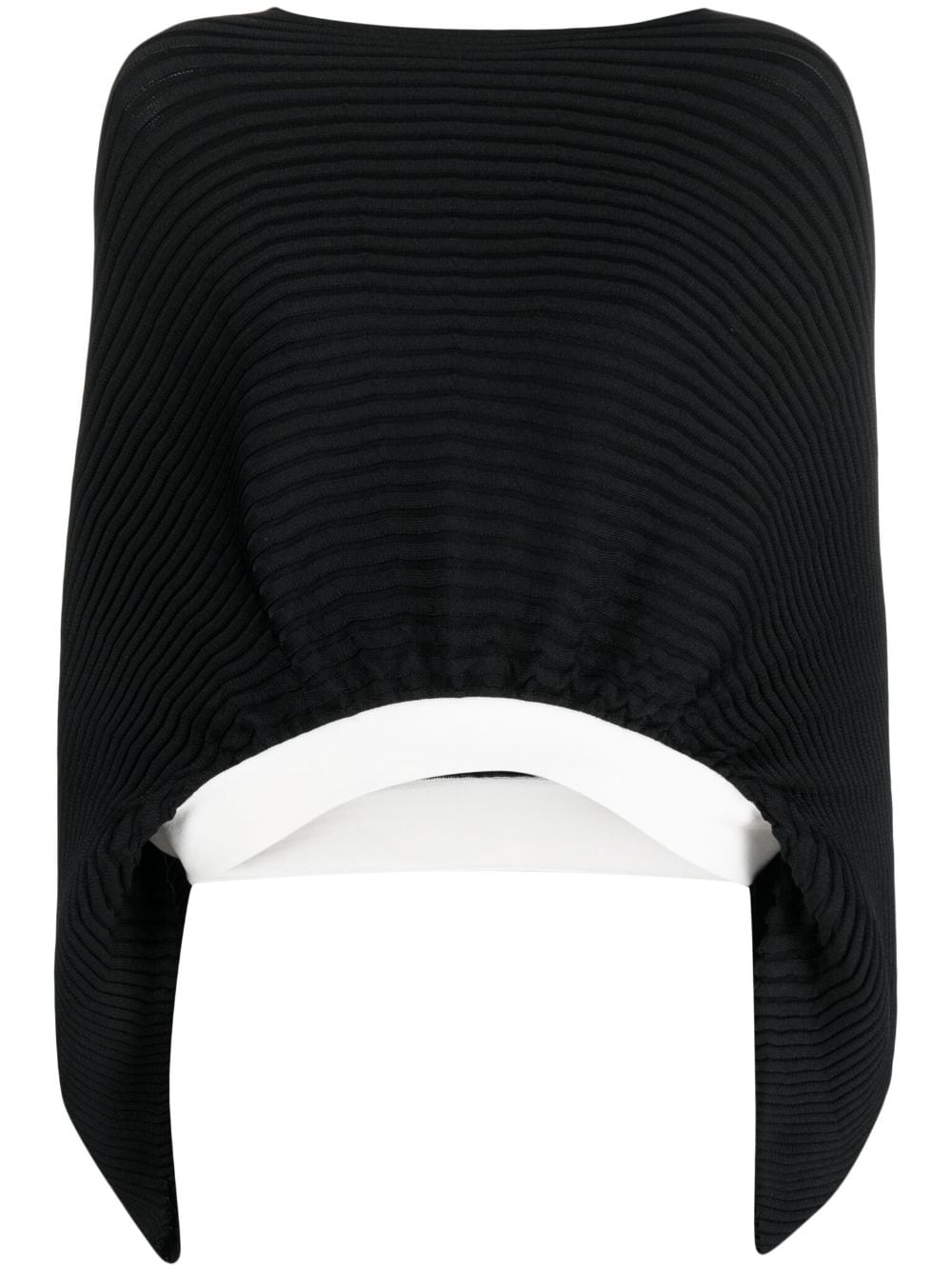 Fluidity Tube Pleated Jumper In Black