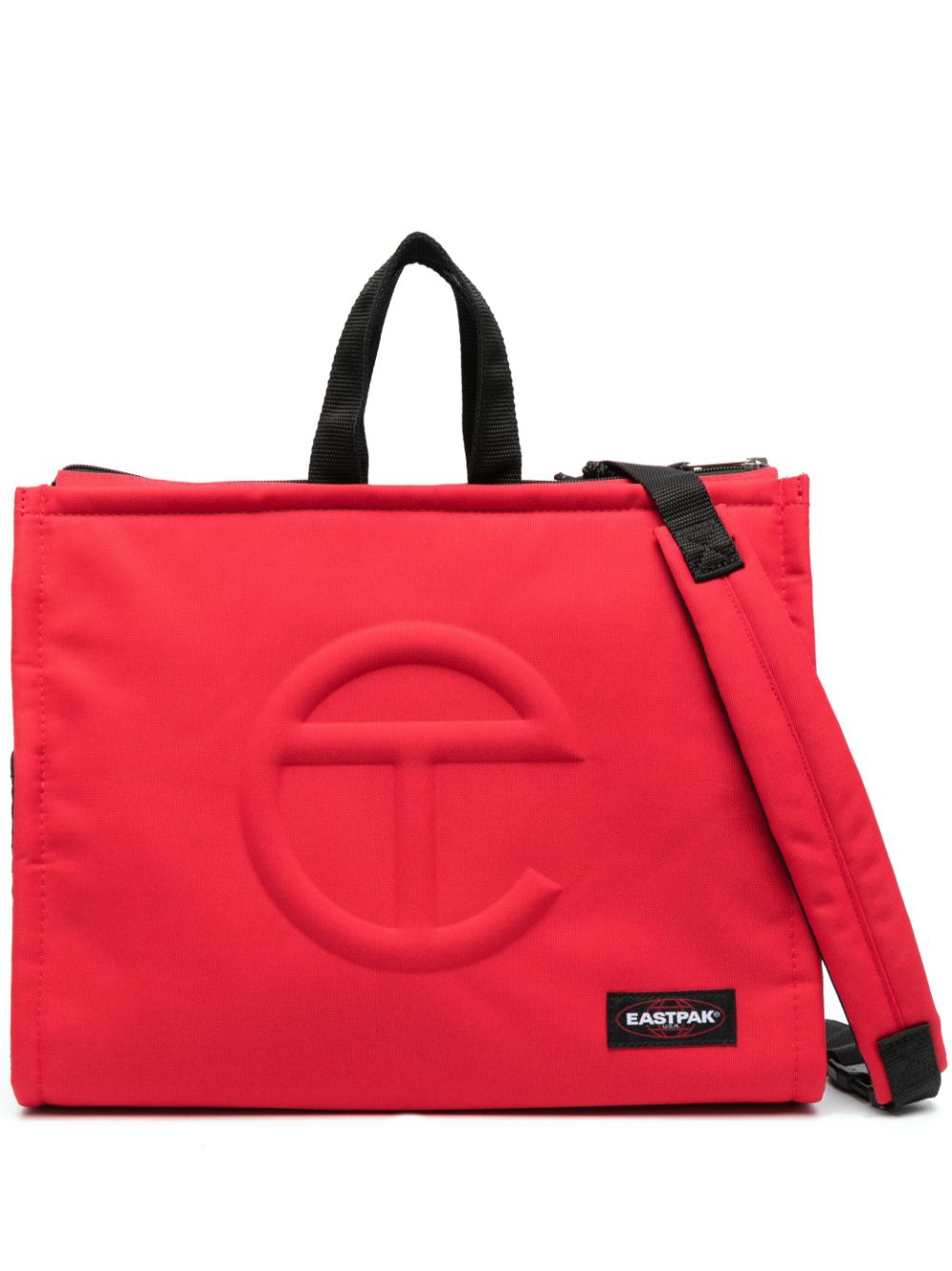 Telfar X Eastpack Debossed-logo Backpack In Red | ModeSens