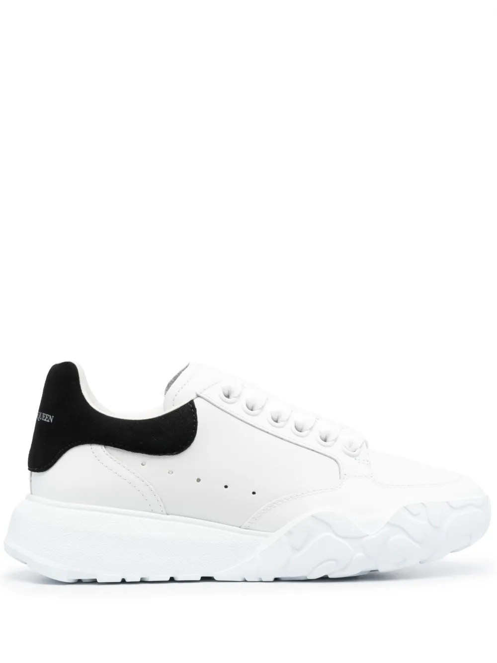 Alexander Mcqueen Oversized Court Trainers In White
