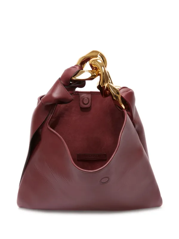 Burgundy hot sale leather tote