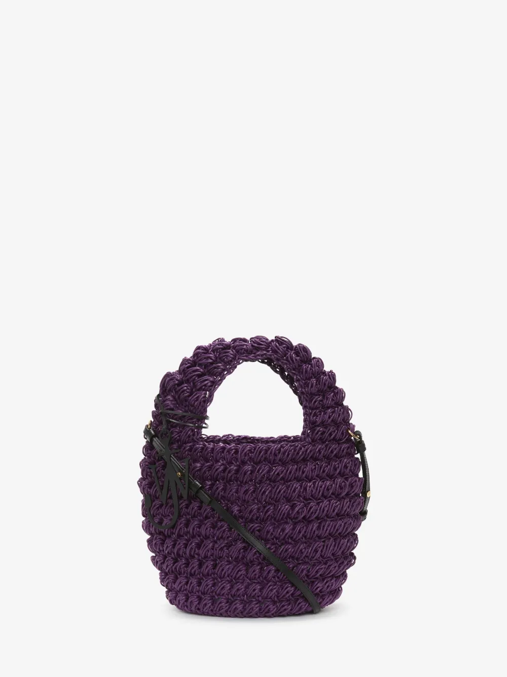 Jw Anderson Popcorn Basket - Crossbody Bag In Purple