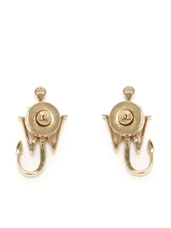 JW Anderson Anchor polished-finish Earrings | Gold | FARFETCH