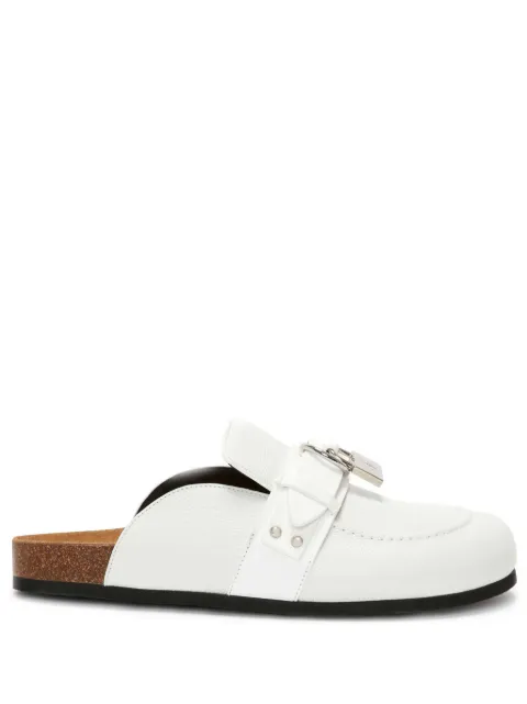 JW Anderson padlock leather mules 