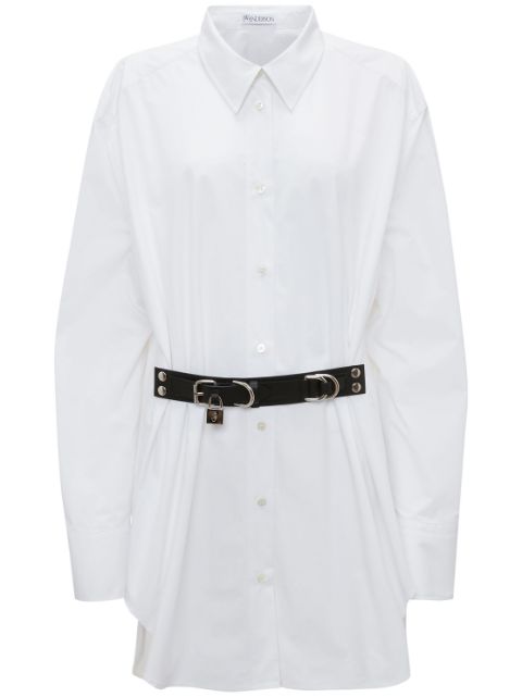 JW Anderson padlock-strap shirt dress Women