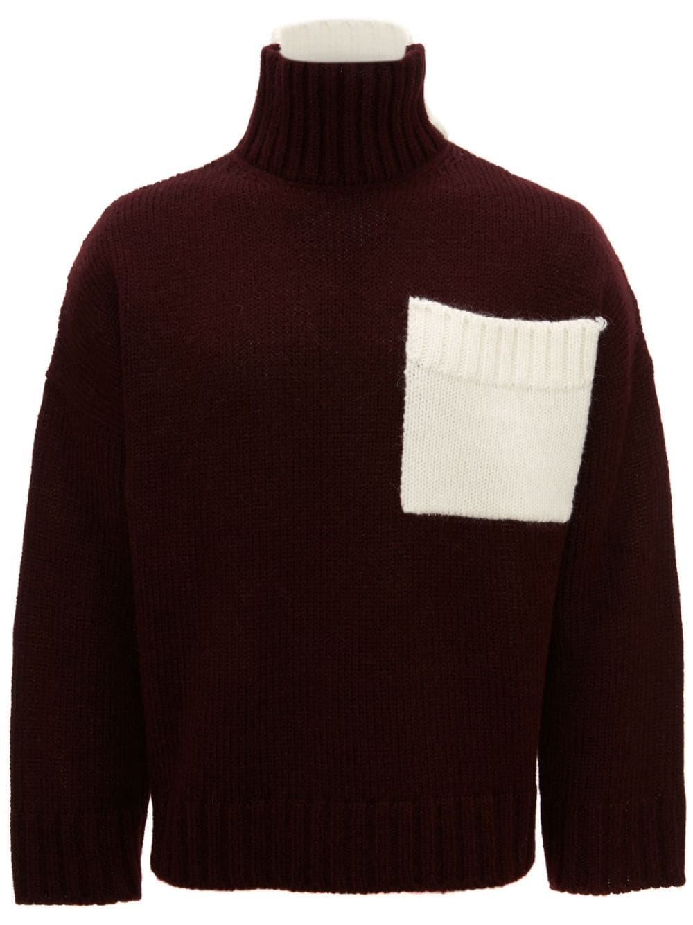 JW Anderson patch-pocket high-neck jumper - Black